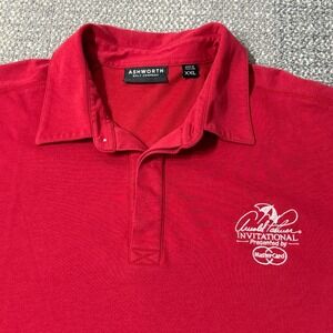 ASHWORTH Golf Arnold Palmer Invitational Polo Shirt Red Men's 2XL